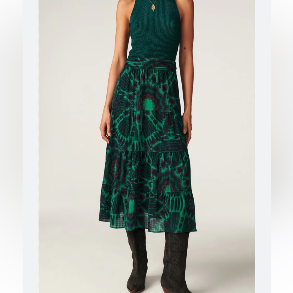 ba&sh - Claren Skirt in Green size 0. New only worn 1 time.